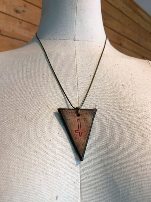 INVERTED CROSS - DYSTOPIAN TRINKET NECKLACE