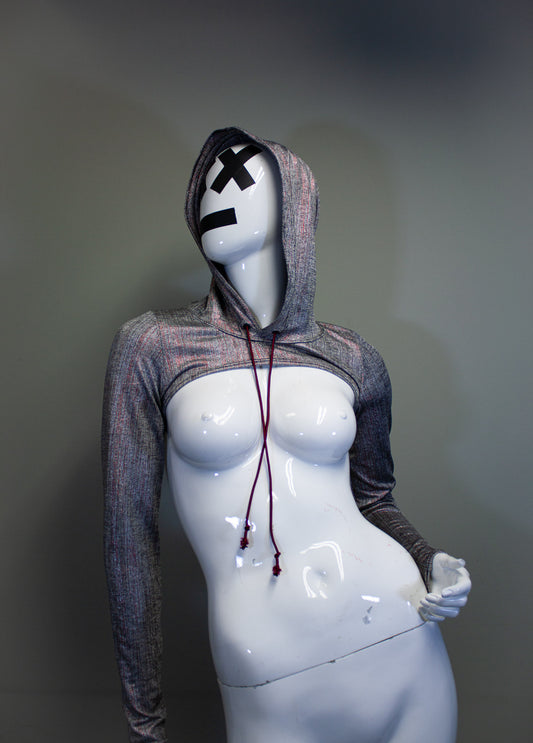 SILVER STATIC - MICRO HOODIE