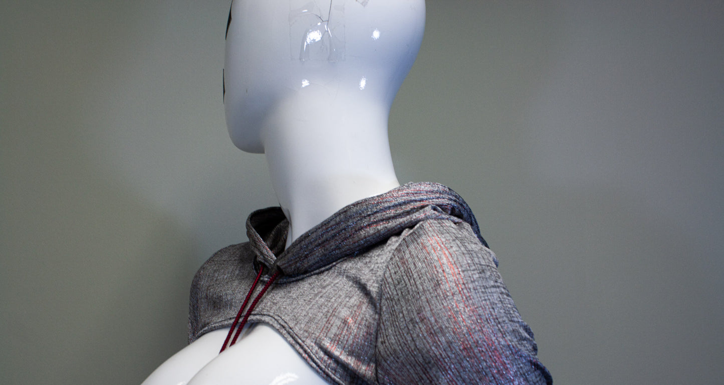 SILVER STATIC - MICRO HOODIE
