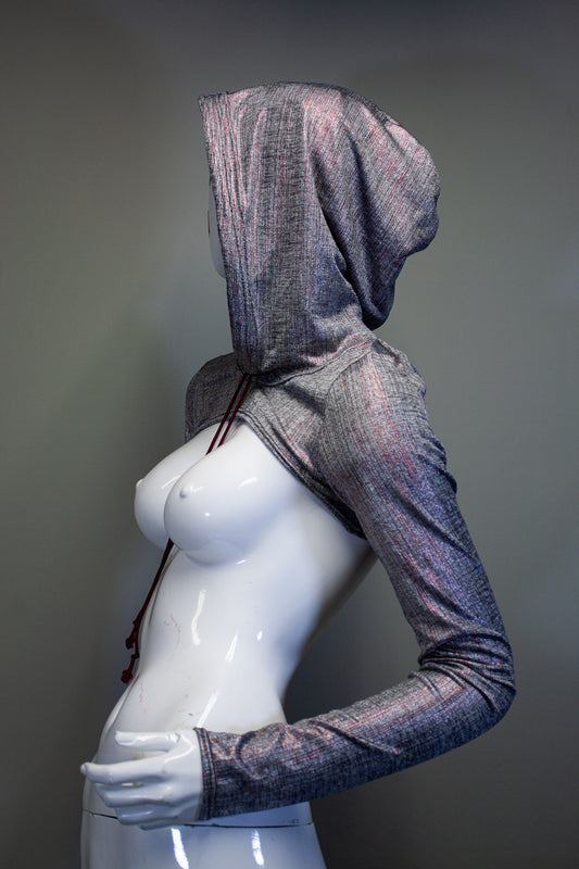 SILVER STATIC - Micro Hoodie