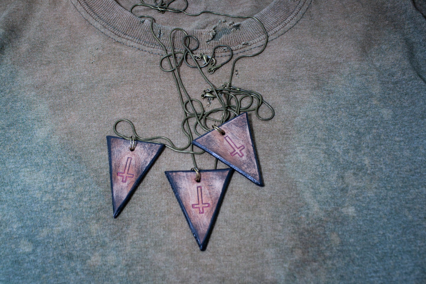 INVERTED CROSS - DYSTOPIAN TRINKET NECKLACE