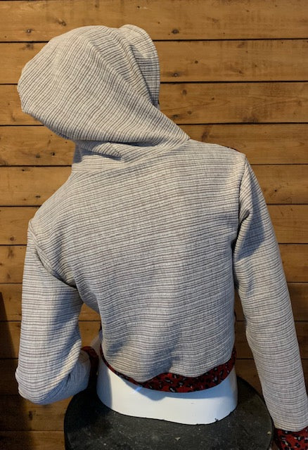 RUBY LEOPARD - CROPPED PULLOVER HOODIE