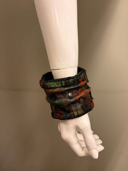 *COMING SOON* NEON NIGHT SHIFT - Orange + Green Leather Cuff