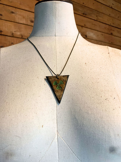 RADIOACTIVE NECKLACE - Embossed Leather