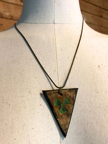 RADIOACTIVE NECKLACE - Embossed Leather