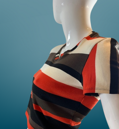 RETRO STRIPES CROP TOP
