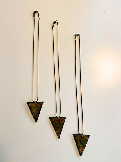 RADIOACTIVE NECKLACE - Embossed Leather