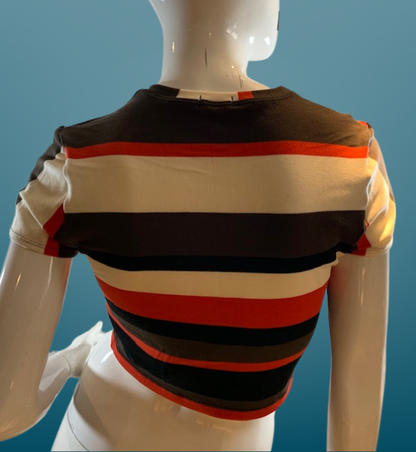 RETRO STRIPES CROP TOP