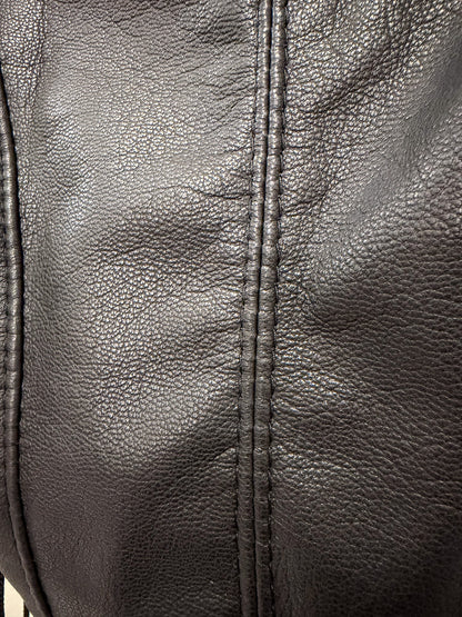 RIB BREAKER - Black Leather Bustier
