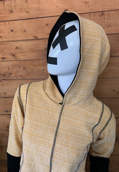 YELLOW JACKET - CROPPED PULLOVER HOODIE
