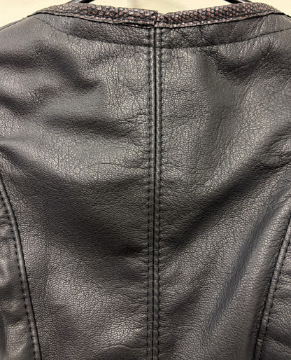 RIB BREAKER - Black Leather Bustier