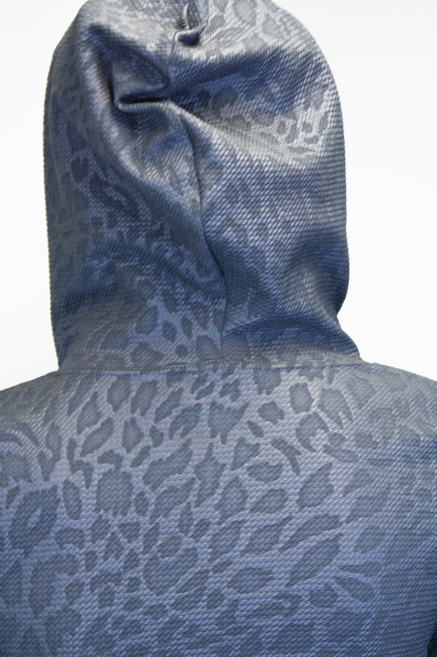 BLACK LEOPARD - MICRO HOODIE