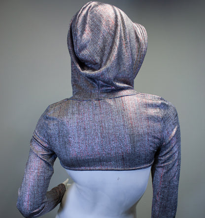 SILVER STATIC - MICRO HOODIE