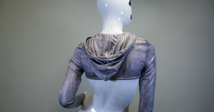 SILVER STATIC - MICRO HOODIE