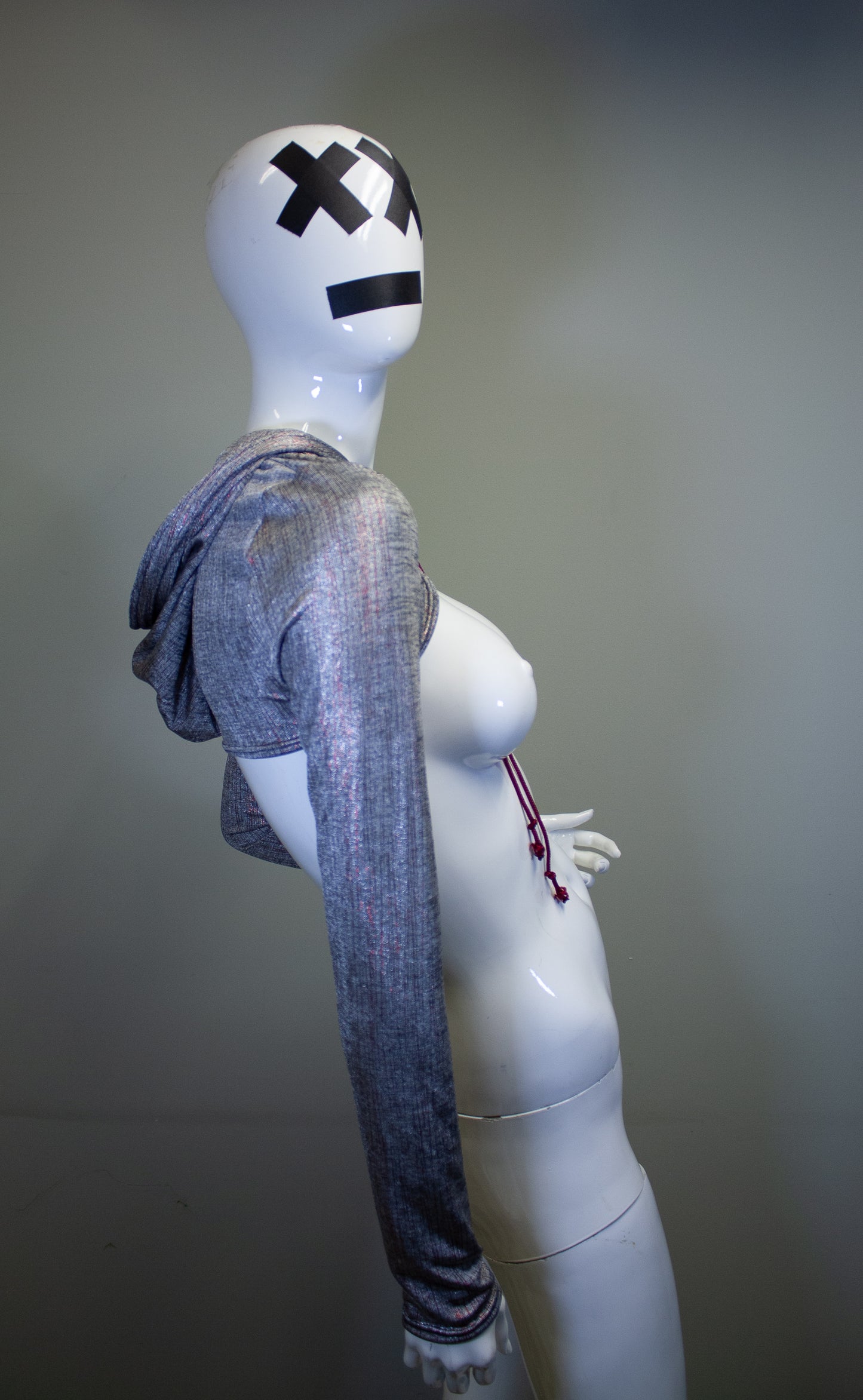 SILVER STATIC - MICRO HOODIE