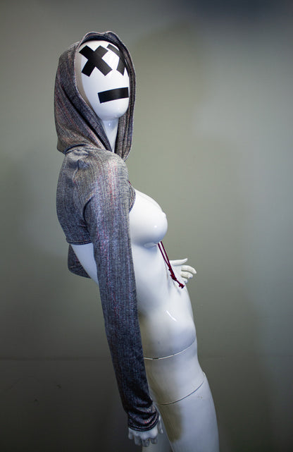 SILVER STATIC - MICRO HOODIE