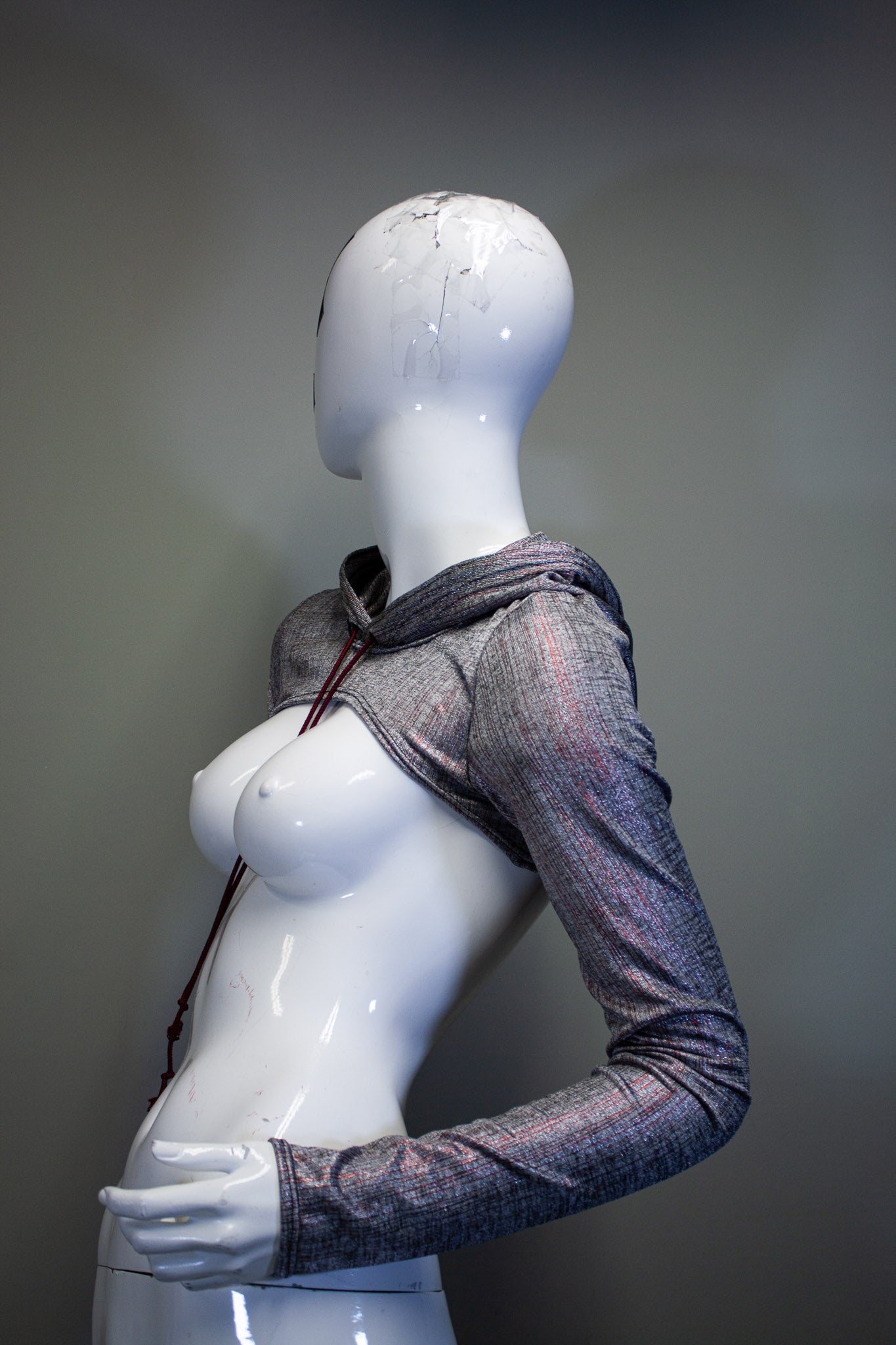 SILVER STATIC - MICRO HOODIE