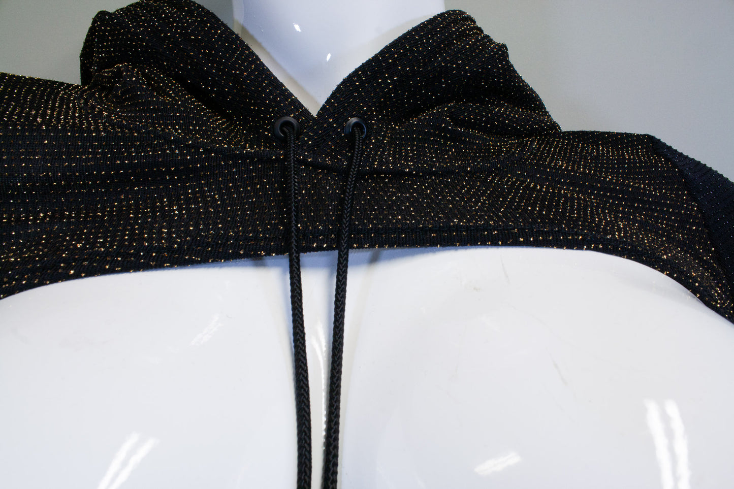 CITY LIGHTS- GOLD & OBSIDIAN MICRO HOODIE