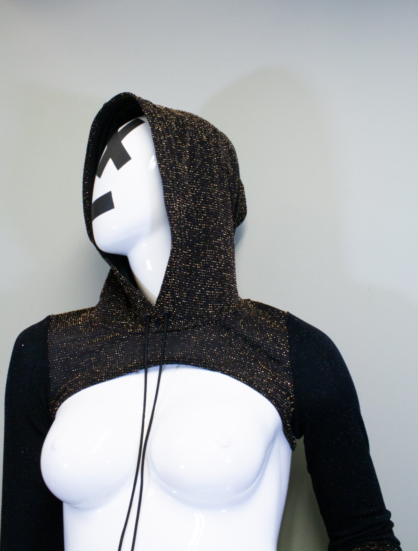 CITY LIGHTS- GOLD & OBSIDIAN MICRO HOODIE