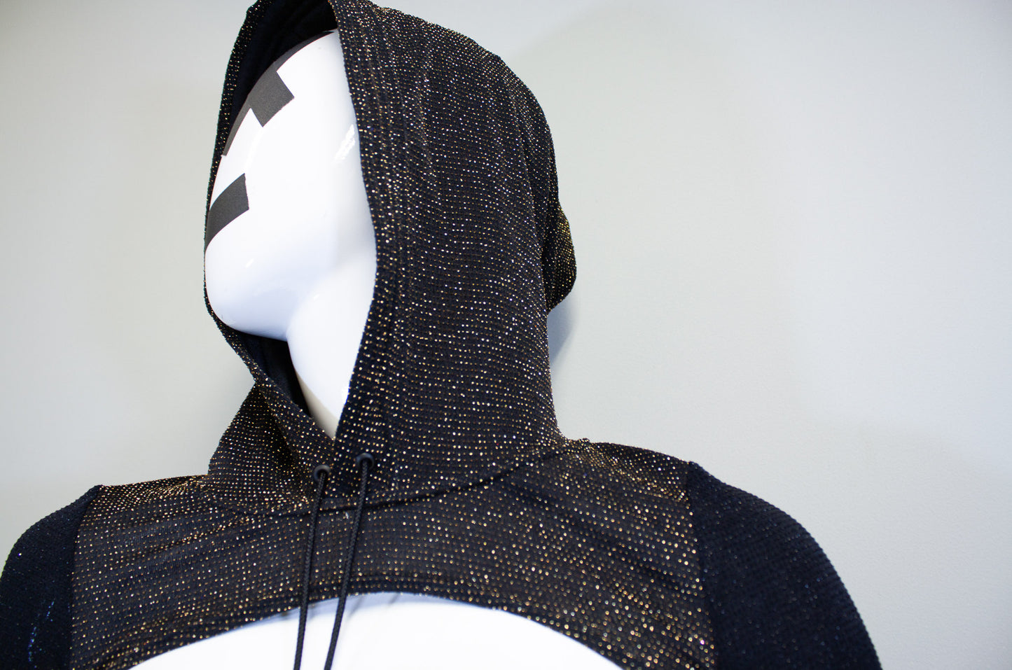 CITY LIGHTS- GOLD & OBSIDIAN MICRO HOODIE