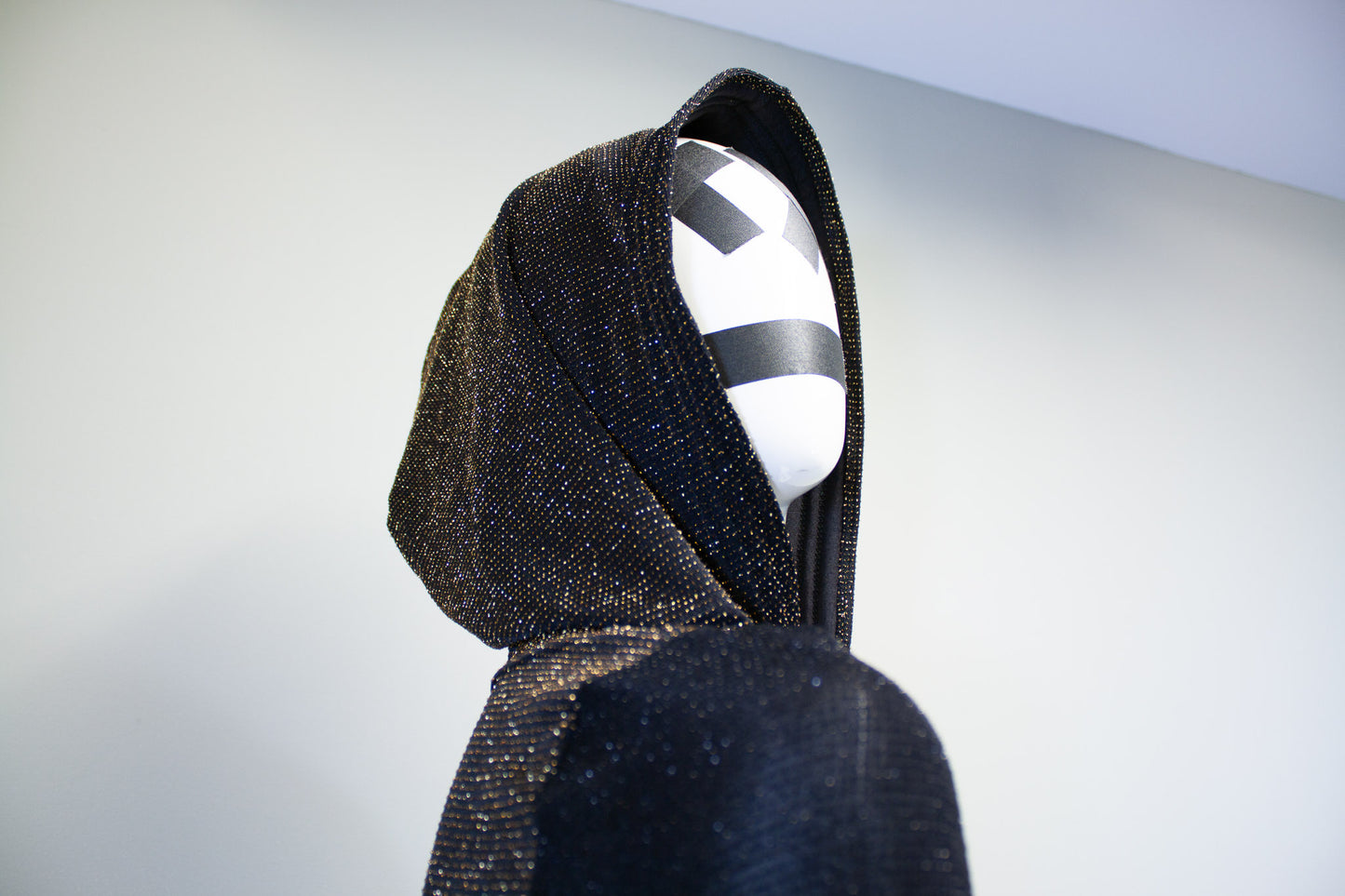 CITY LIGHTS- GOLD & OBSIDIAN MICRO HOODIE