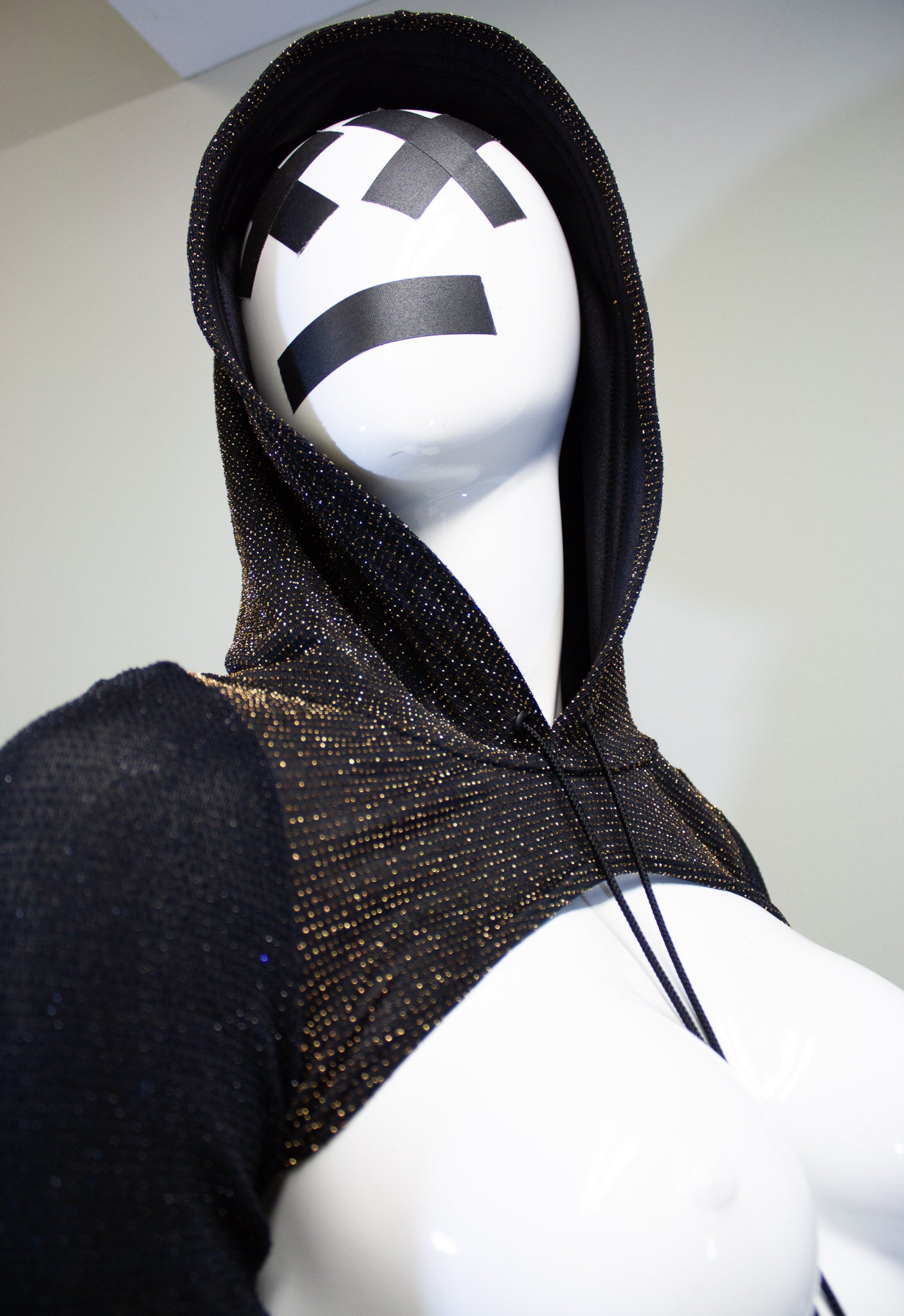 CITY LIGHTS- GOLD & OBSIDIAN MICRO HOODIE