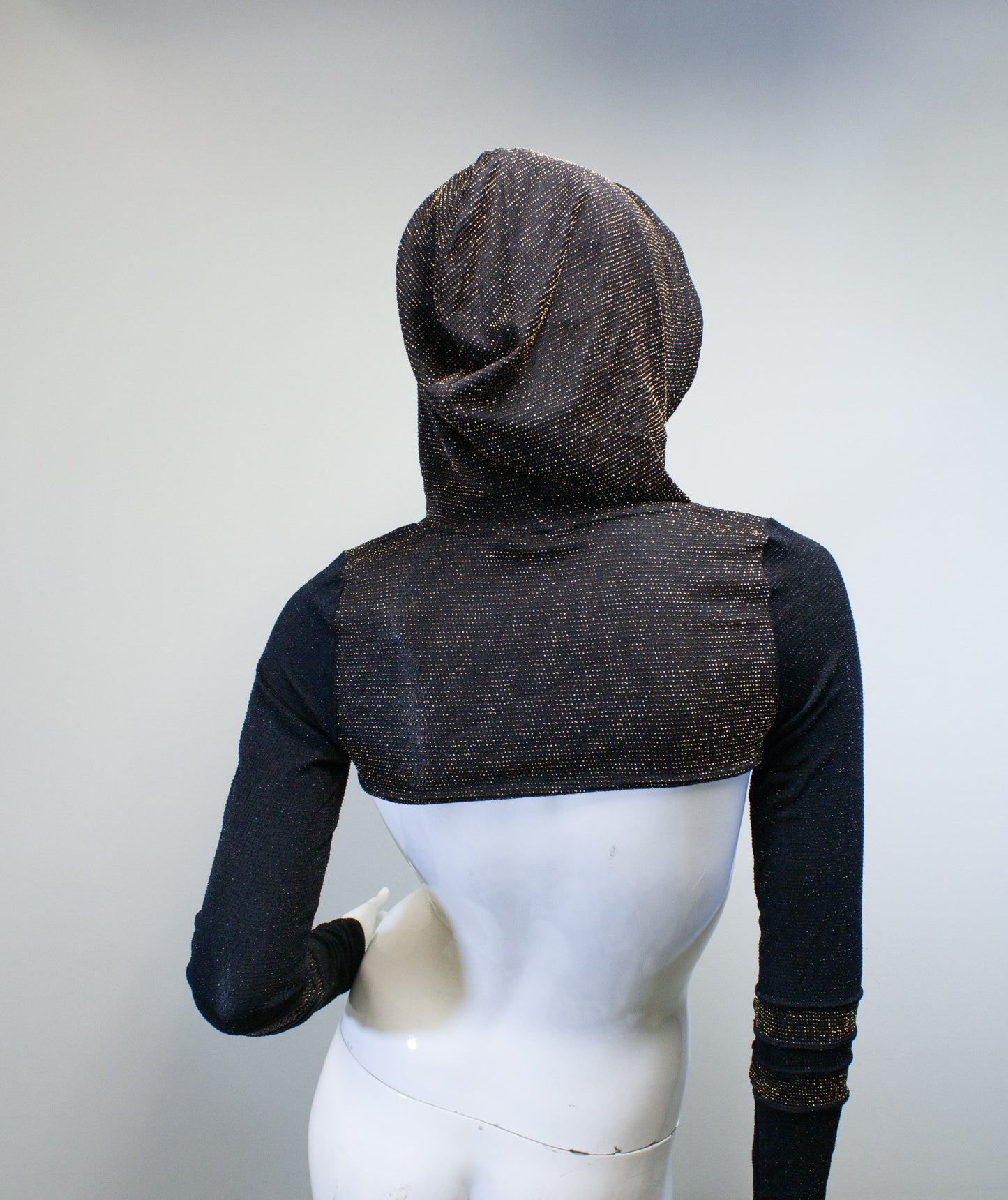 CITY LIGHTS- GOLD & OBSIDIAN MICRO HOODIE