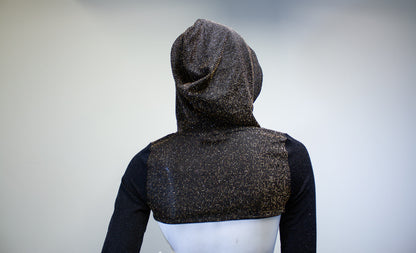 CITY LIGHTS- GOLD & OBSIDIAN MICRO HOODIE