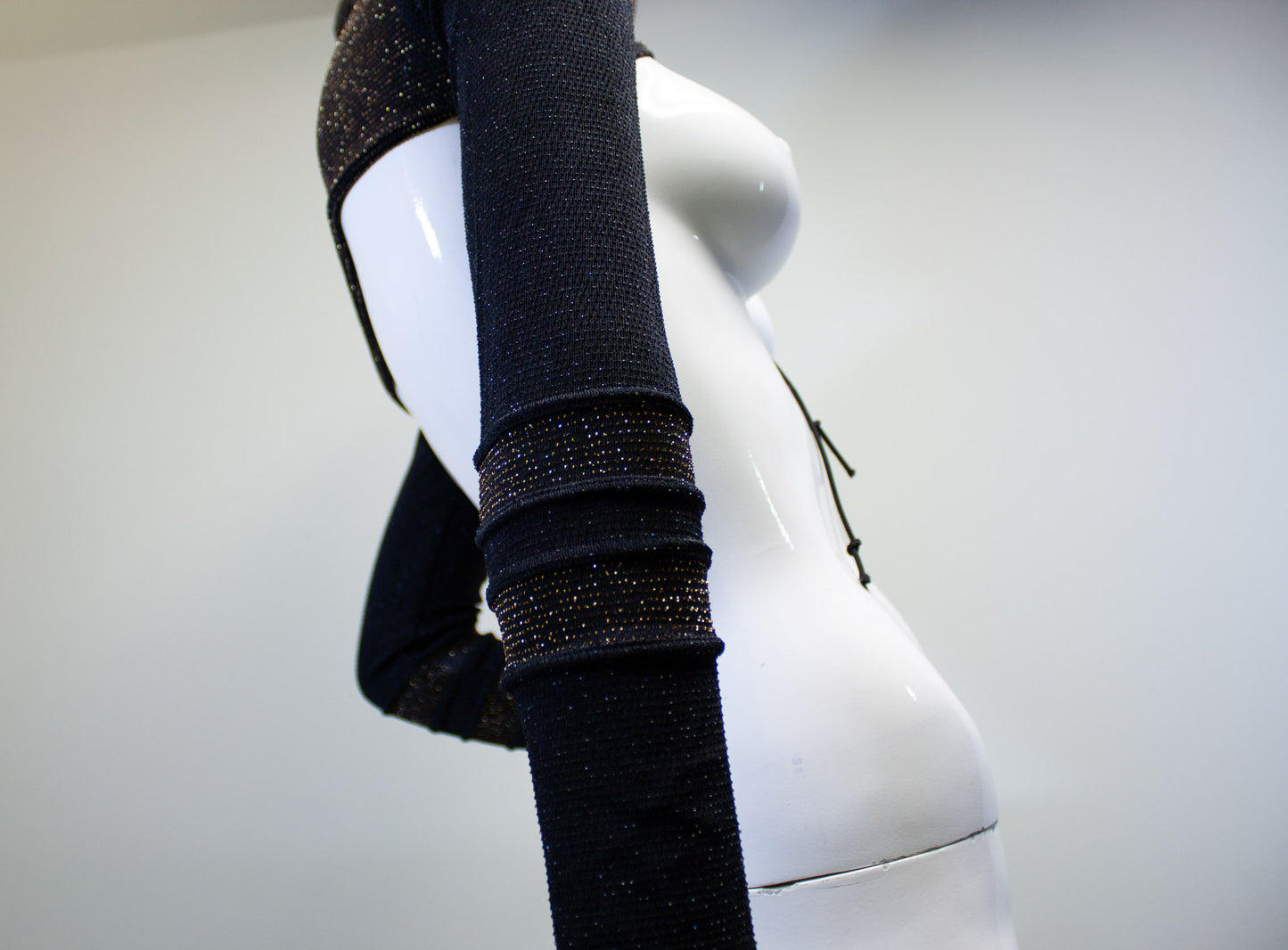 CITY LIGHTS- GOLD & OBSIDIAN MICRO HOODIE