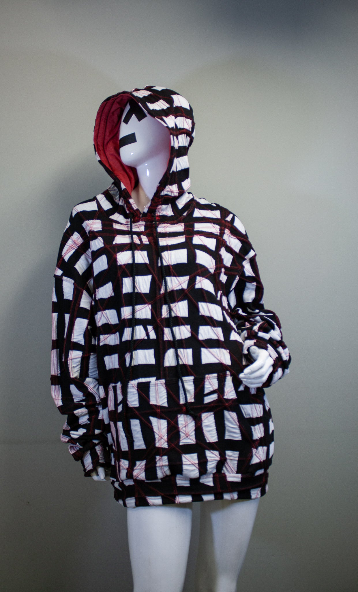 GRIDLOCKED OVERSIZE HOODIE