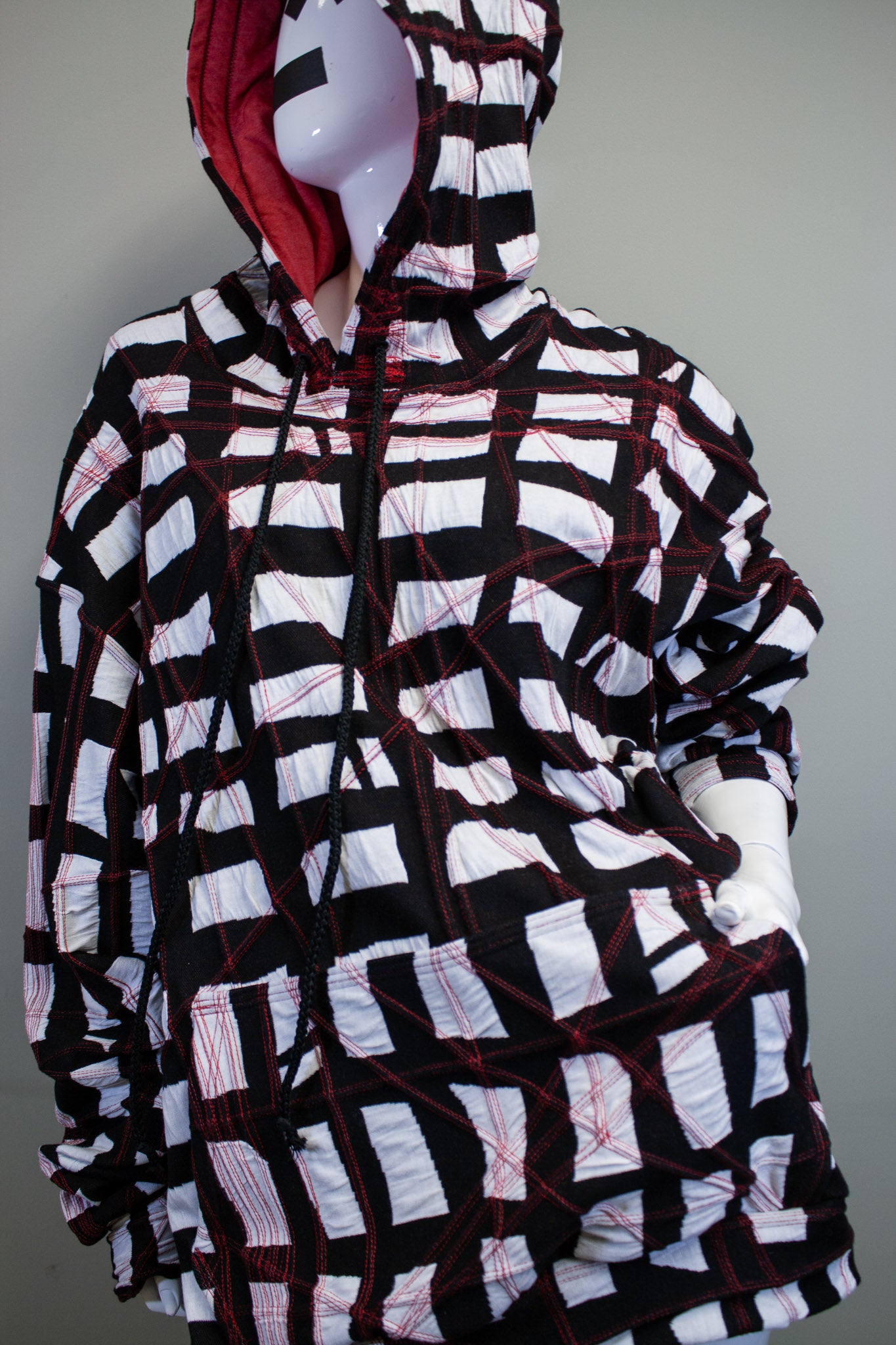 GRIDLOCKED OVERSIZE HOODIE