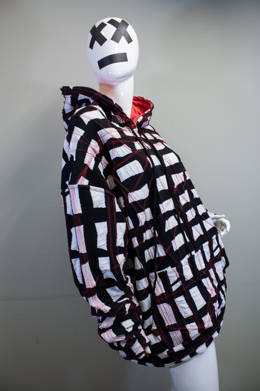 GRIDLOCKED OVERSIZE HOODIE