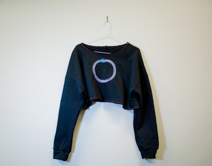 *SAMPLE SALE* ABSTRACT OUROBOROS SWEATER