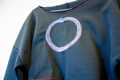 *SAMPLE SALE* ABSTRACT OUROBOROS SWEATER