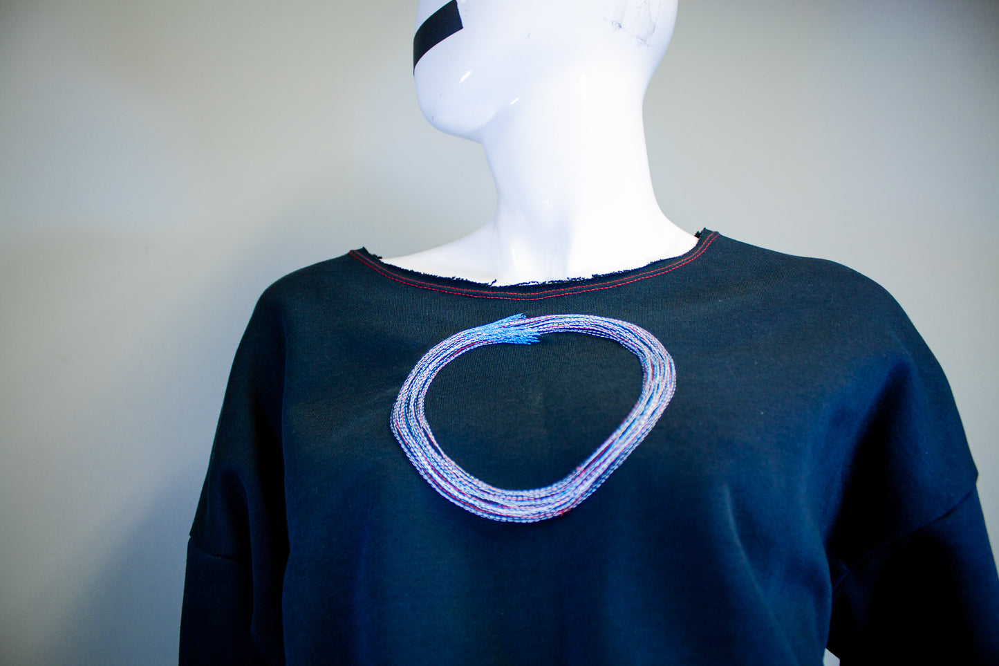 *SAMPLE SALE* ABSTRACT OUROBOROS SWEATER