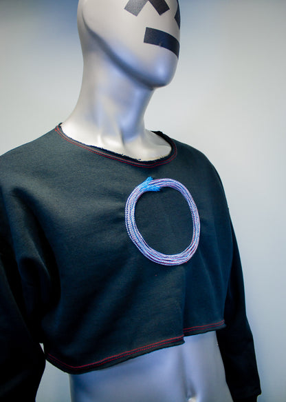 *SAMPLE SALE* ABSTRACT OUROBOROS SWEATER