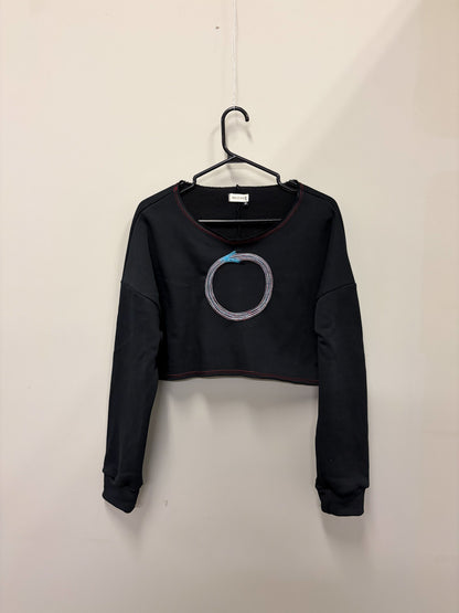 ABSTRACT OUROBOROS - Cropped Sweater