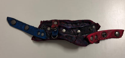 *COMING SOON* NEON NIGHT SHIFT - Leather Cuff in Pink + Blue