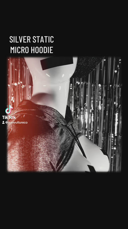 SILVER STATIC - MICRO HOODIE